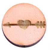 Hout hartje oud roze