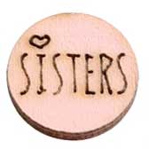 Hout sisters oud roze