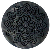 Mandala bloem grijs